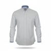 NCS N126-600-1 White Ανδρικό Βαμβακερό oxford Πουκάμισο Σε Κανονική Γραμμή Λευκό 2