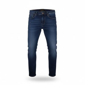 Cabell Jeans 335-2f Μεσαίο Ανδρικό Παντελόνι Τζιν Ελαστικό Σε Ίσια Γραμμή Με Φθορές Μπλέ