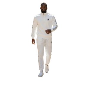 Privato New Mentality MT6736+6737-2 Ανδρικό Ανοιξιάτικο Σέτ Μπλούζα Ζιπ Με Παντελόνι Φόρμας Με λάστιχο Στην Μέση Και Στον Αστράγαλο Λευκό