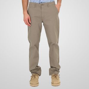 Double 261CP-4095 Aνδρικό Παντελόνι Βαμβακερό Chinos Σε Ίσια Γραμμή Γκρί Πούρο