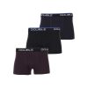 DOUBLE MB-02 MENS BOXER Ανδρικό Σέτ Τριών Τεμαχίων Μποξεράκια Βαμβακερά Μαύρο-Μπλέ-Μπορντό 1