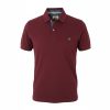 Everbest 262-833-0-bordeaux Ανδρική Βαμβακερή Μπλούζα Με Γιακά Φαρδιά Γραμμή Μπορντό 12