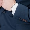ENDESON 9500 Ανδρικό Σακάκι Βαμβακερό Σε slim Γραμμή Μπλε 7