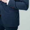 ENDESON 9500 Ανδρικό Σακάκι Βαμβακερό Σε slim Γραμμή Μπλε 8